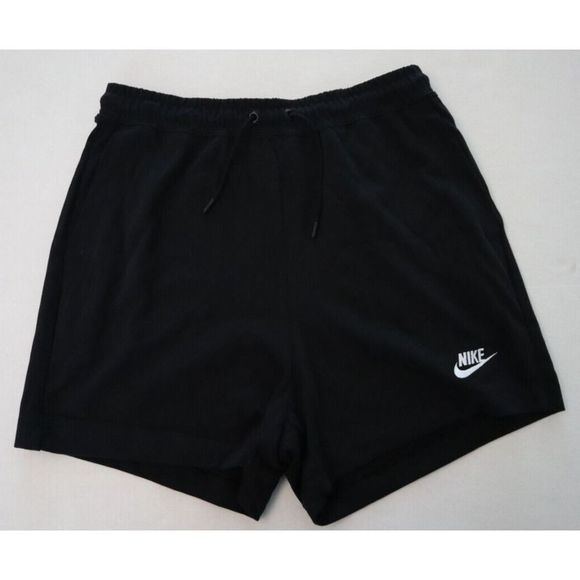 Nike DQ3350 Women's Sz S Black Essential Loose Fit High Rise Jersey Shorts $50 - Picture 1 of 7
